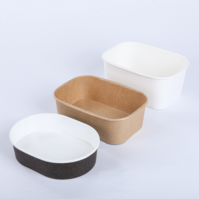 1000ml kraft paper rectangular bowl containers