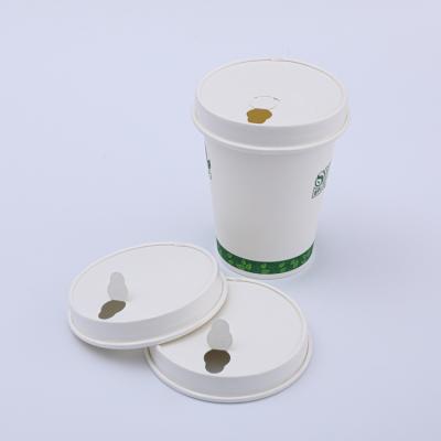 Bicchieri da caffè in carta da asporto compostabili con coperchio