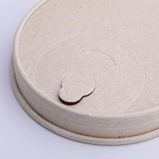 High grade disposable bagasse paper lids