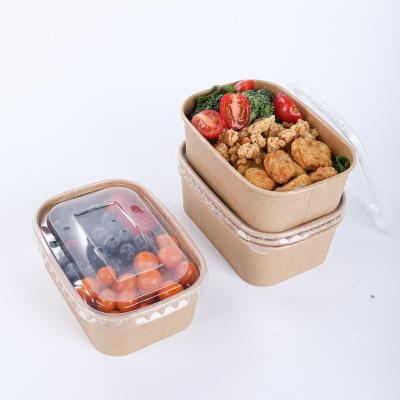 Environmental friendly rectangular paper food containers