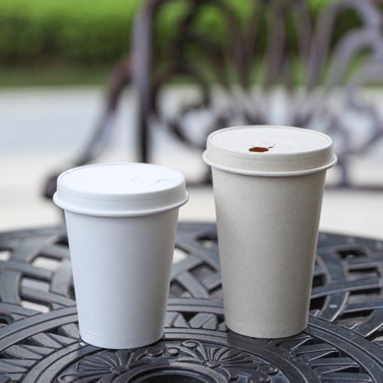 Compostable ecofriendly paper lids for cups