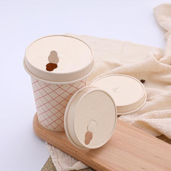 Ecofriendly bamboo fiber paper lids