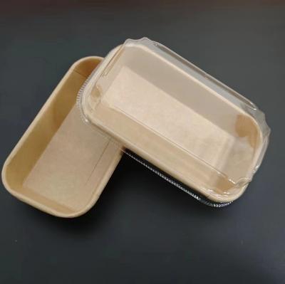 Contenitori per vassoi per alimenti per sushi in carta kraft riciclabile di vendita calda
    